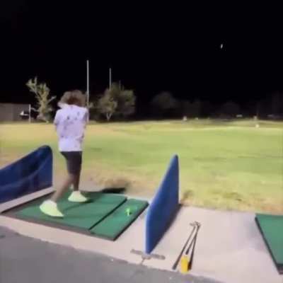 Using a driver like a tennis racket