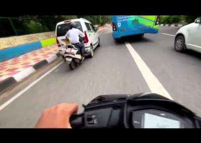 to overtake from left !