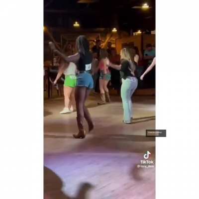 Learning a line dance