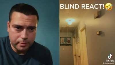 Blind react to a hallway