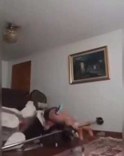 Look mom! I can pole dance!