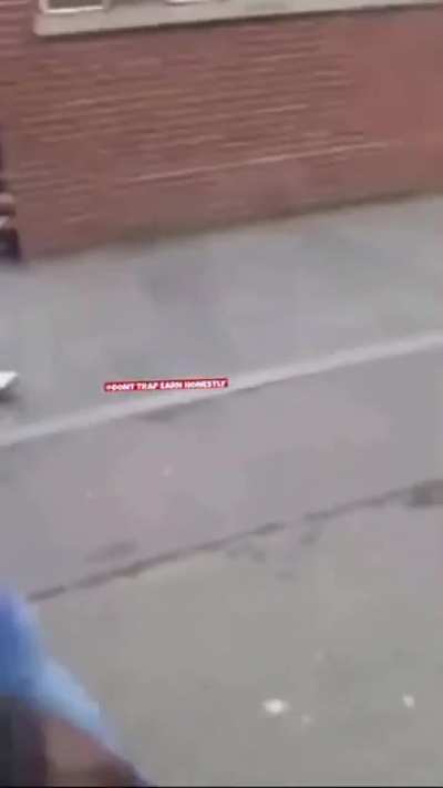 Woman pretends to be a dog in England