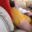 Our 4 month old casually running his fingers through my husband’s beard.