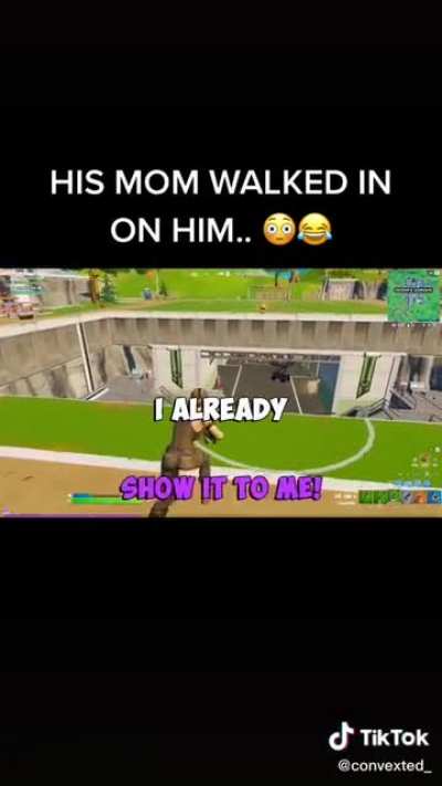 Mom walks in on kid playing more than Fork knife