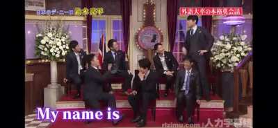"Japanese having the most American conversation"