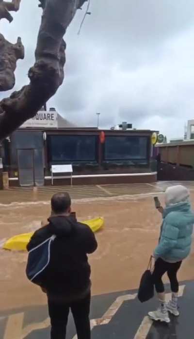 Winter water sports in Protaras after rain ? (video from today)