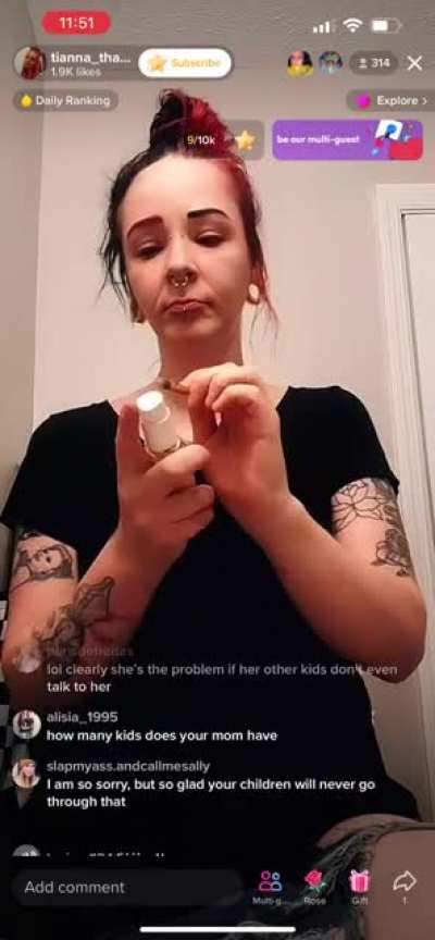 This woman is always admitting to breaking laws on lives. Now drinking and driving with a crash involved?! ?‍♀️?‍♀️