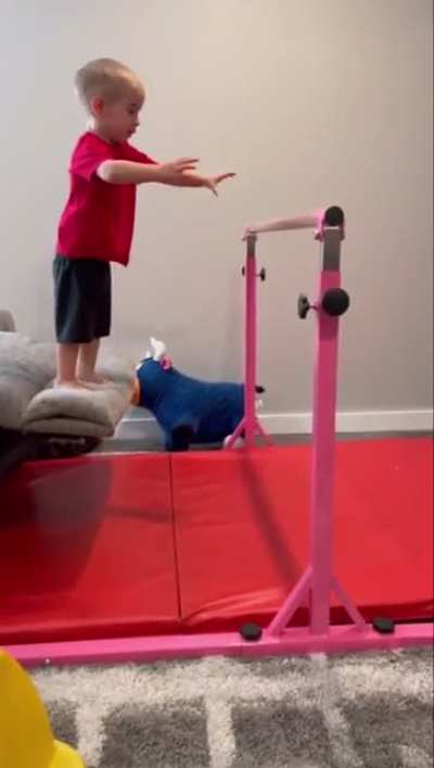 Maybe this one won’t be an Olympic gymnast