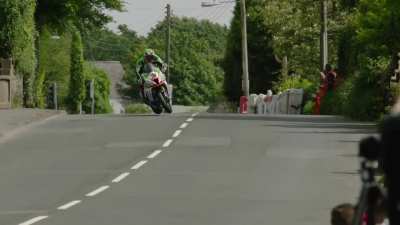 A 170mph tankslapper experienced by professional motorcycle racer TT rider James Hillier during the Isle of Man TT.