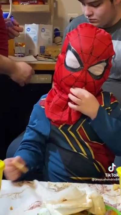 Trying to eat a cracker