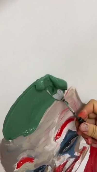 Angrily painting