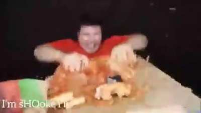Angry manchild ruins perfectly good food