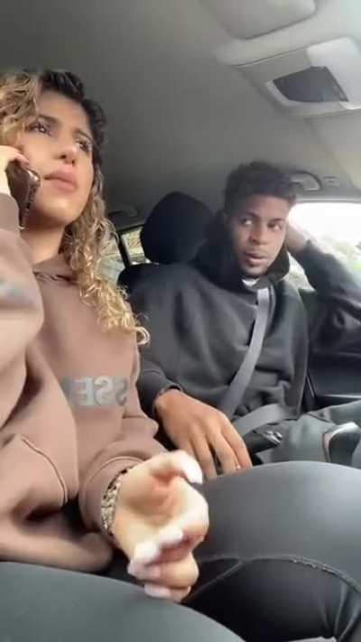 Lady telling her dad her boyfriend will beat him up ?