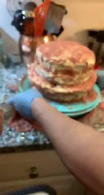 I attempted to make this cake & this is how it turned out.