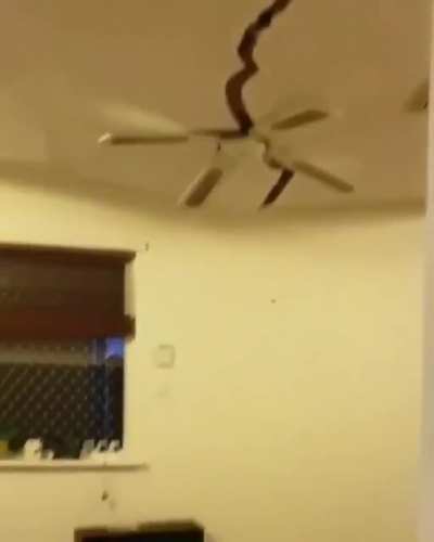 Poor fan tried to hold it??