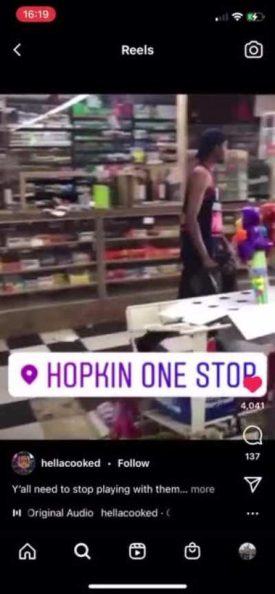 Don’t disrespect the mans store