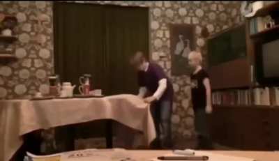 Want to see a magic trick? Watch him make his little brother disappear! ??