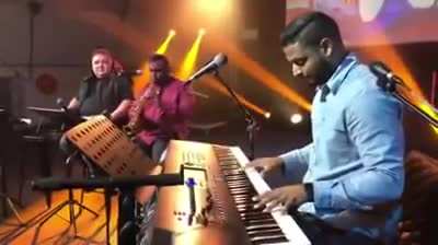 Pretty Sure This Guy Lied To The Musicians About His Saxophone Skills