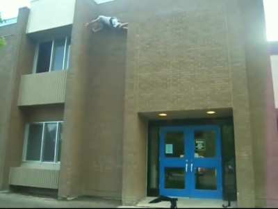 Local Spider-Man Fall During His Climbing