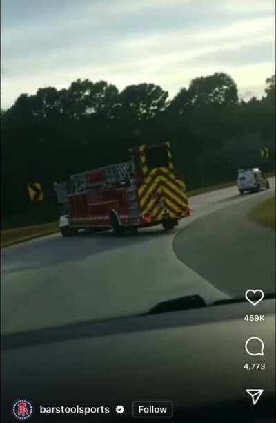 firetruck putting out that heat???