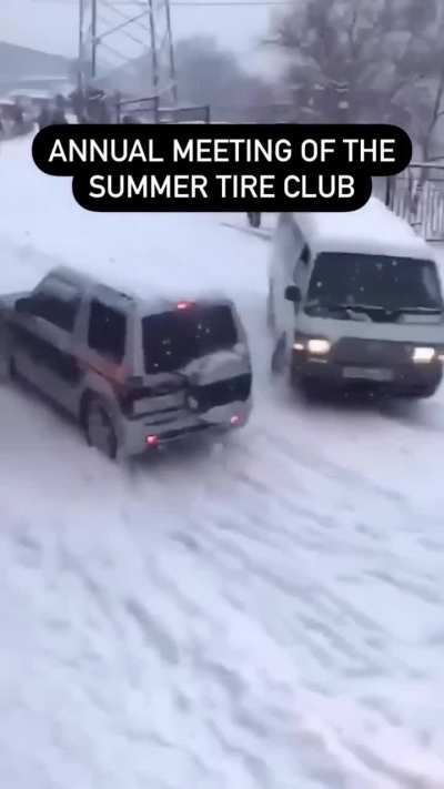 Cars in winter wonderland