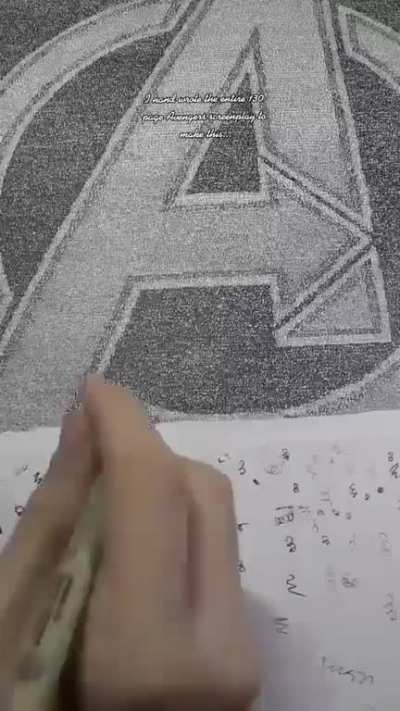 I handwrote The Avengers 130-page screenplay