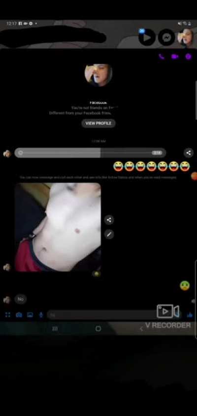 This moron decided to send this to a girl on facebook after she memed his stupid post on a fb group.