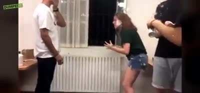 Intergender slapping contest ends up being bad idea ?