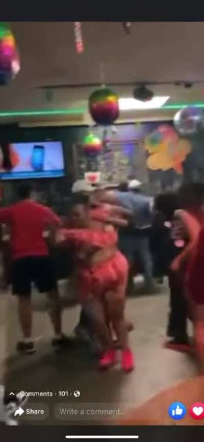A fight at my local bar last night.