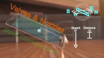Gas propelled drop protection on iPhones (Concept)