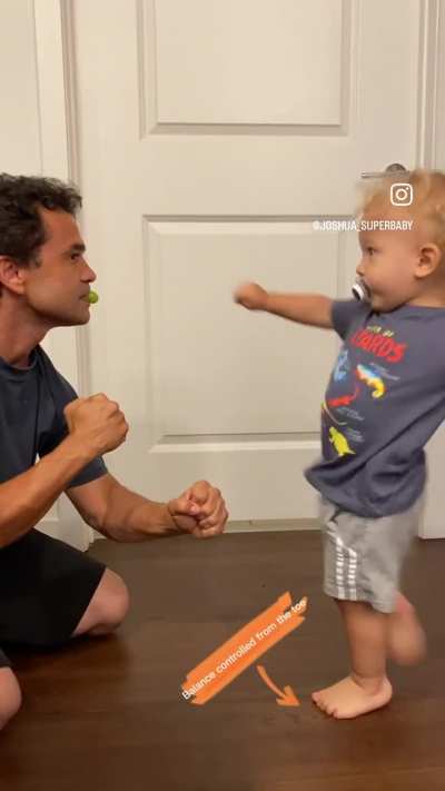 Talented future martial artist