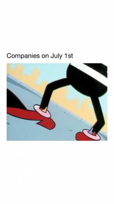 Companies on July 1st - ? -> ?‍❄️