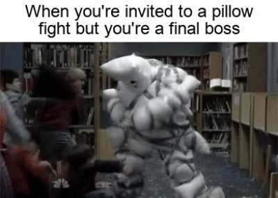 Pillow fight is no joke.