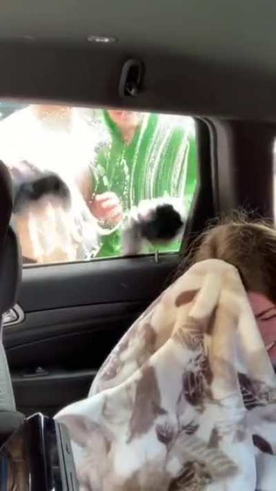 How to embarrass 15 year old daughter!! Car wash by shirtless boys!