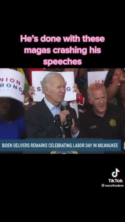 Biden done taking crap from fascist maga republicans.