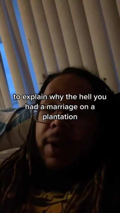 Woman was exposing someone on Tik Tok and then got exposed by someone else for getting married on plantation
