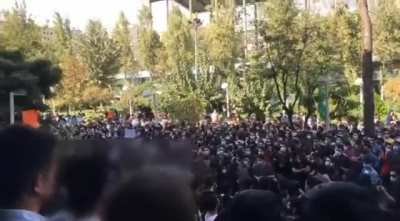 Iranian University Students Chanting: "Bullets, Tanks, and Rifles Don't Harm Us Anymore; Tell My Mother, She Doesn't Have Daughter Anymore"