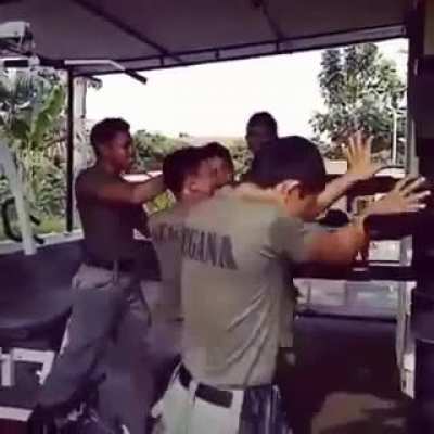 Good thing the boys were there