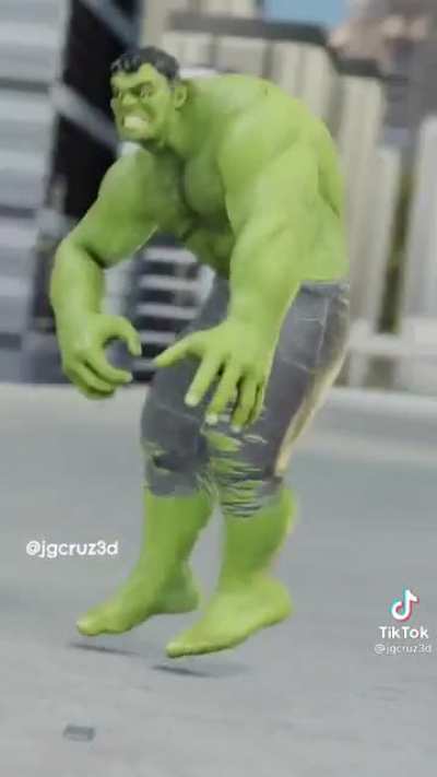 Even Hulk has to work it on TikTok