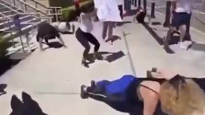 People protesting to reopen gyms because they "need to exercice", whilst exercising outside of the gym... managing to prove themselves wrong.