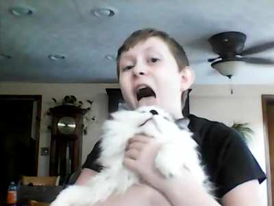 "Cat Licking Challenge"