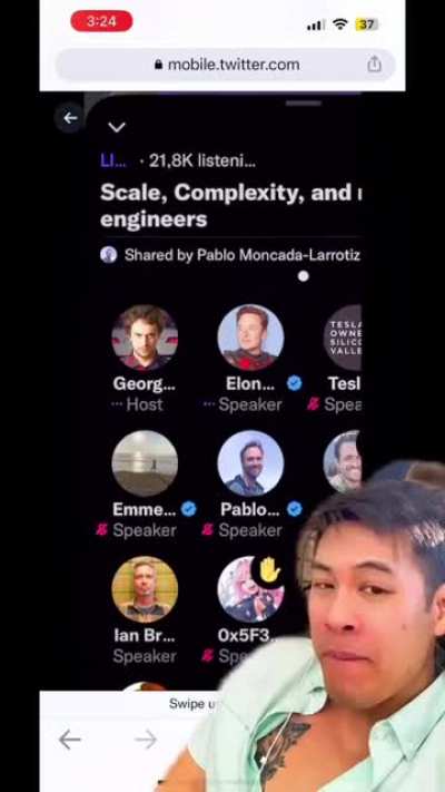 Elon Musk called George “Geohot” Hotz a jackass on live stream for asking him to explain why twitter needs to go “Back to formula” showing Elon as the idiot with money and not an engineer