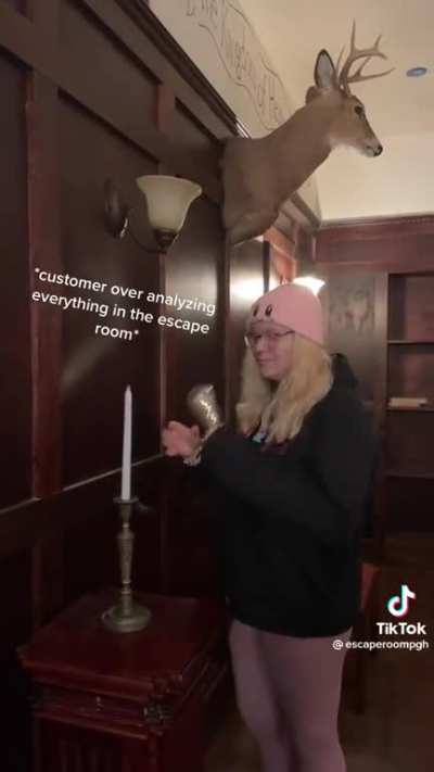 “Ma’am, please stop disassembling the light fixtures, thank you”