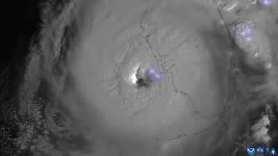 Hurricane Ian seen from above