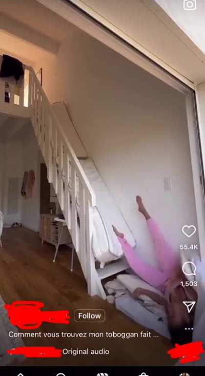 Did you think anything else would happen when you jump headfirst down the stairs?