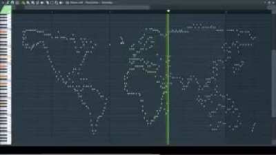 The world map as a song