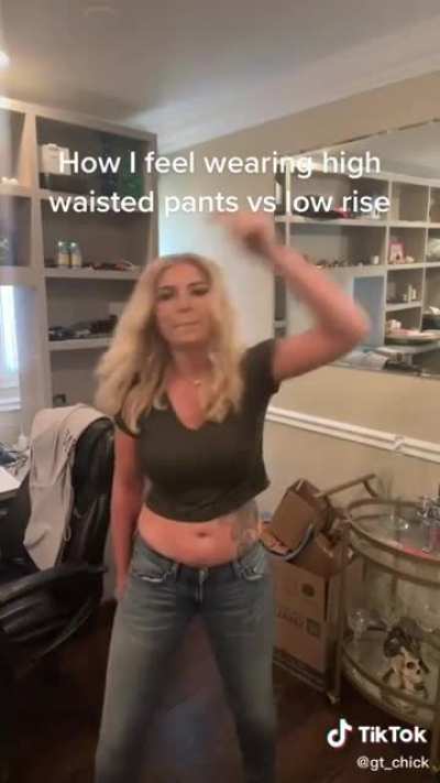 Trying different pants