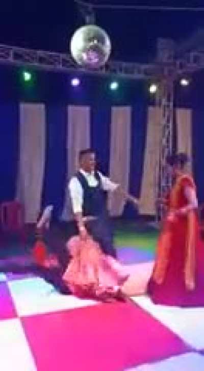 To lift his wife