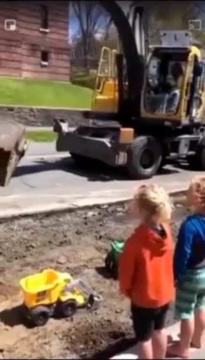 The skill of this machine operator makes a child's day