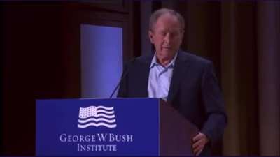 “Unjustified invasion of Iraq — I mean Ukraine” - George Bush